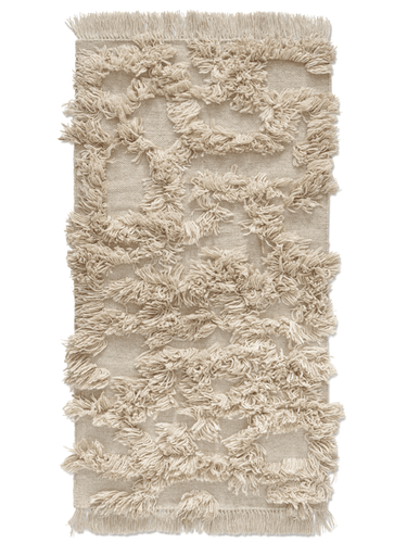 Rio Uld Rya Tæppe - Beige