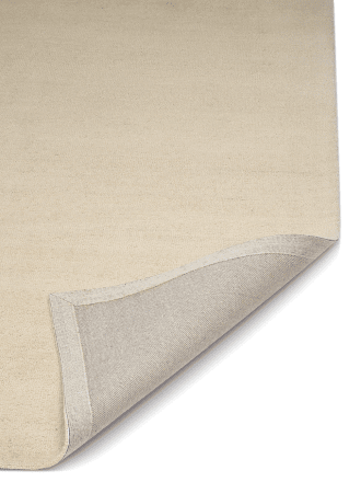 Boucle Ensfarvet Uld Tæppe - Beige