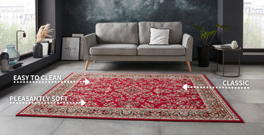 Oriental Tæppe - 104352 Rød