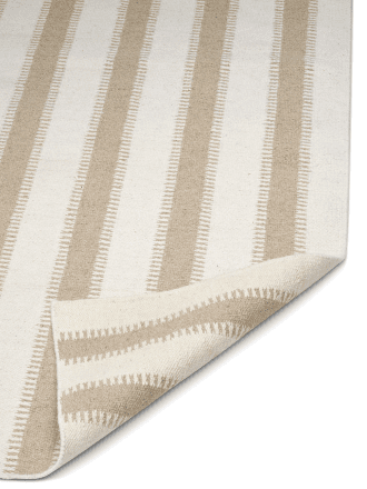 Stripes Off Kelim Tæppe - White Natural