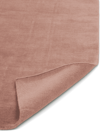Solid Ensfarvet Uld Tæppe - Pink