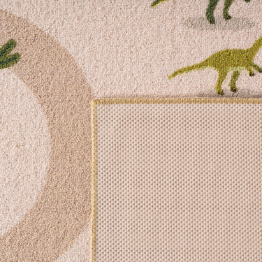 Coco Dino Børnetæppe - Rundt - 1131 Beige