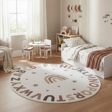 Coco Børnetæppe - Rundt - 1133 Creme