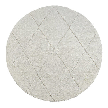 Ideal Shaggy Tæppe - 80260 360-Creme (Rundt)