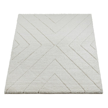 Ideal Shaggy Tæppe - 80362 360-Creme (Rundt)