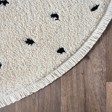 Ideal Shaggy Tæppe - 80406 260-Creme (Rundt)
