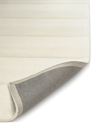 Stripe Boucle Uld Tæppe - Ivory