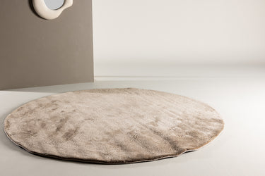 Blanca Tæppe Rundt - Beige