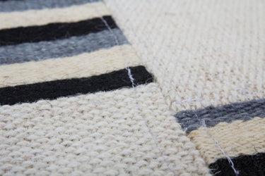 Liana Patchwork Uldtæppe - 212 Naturlig