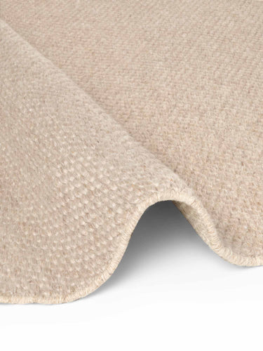 Elle Decoration - Lyon Uldtæppe - 106315 Beige (Rundt)