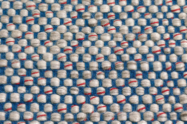 Tweed Uldtæppe - 8058 Grå/Blå