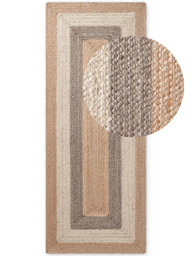 Juno Jutetæppe - Fusion Multi/Natur/Guld