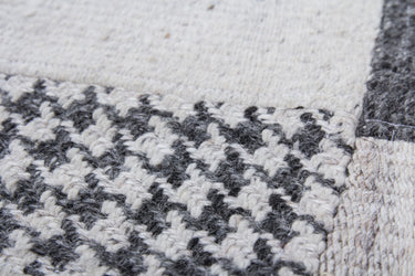 Liana Patchwork Uldtæppe - 210 Naturlig