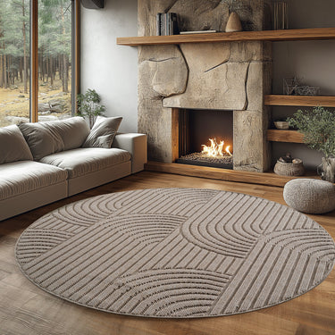 Helix Tæppe - Rundt - 2201 Beige