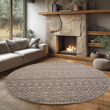 Helix Tæppe - Rundt - 2202 Beige