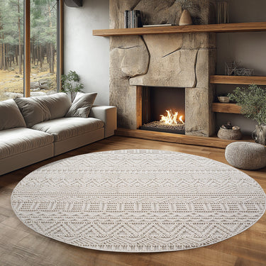 Helix Tæppe - Rundt - 2202 Creme