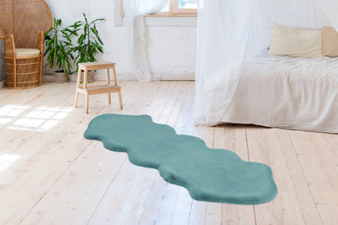 Rabbit Double Sheepskin Tæppe - 325 Turkis