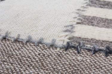 Liana Patchwork Uldtæppe - 214 Naturlig
