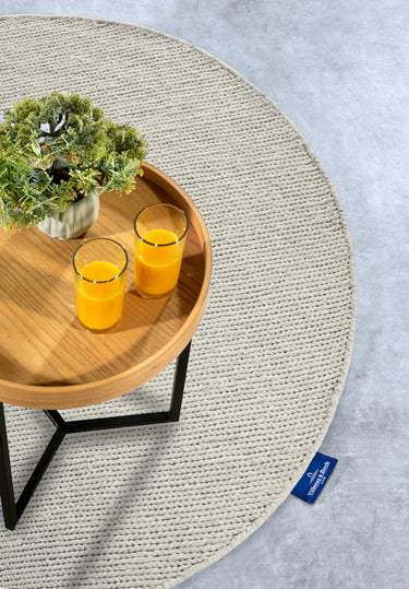 Villeroy&Boch - 1748 Uldtæppe - 106048 Hvid (Rundt)