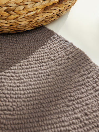 Calmio Uldtæppe - 106219 Taupe (Rundt)