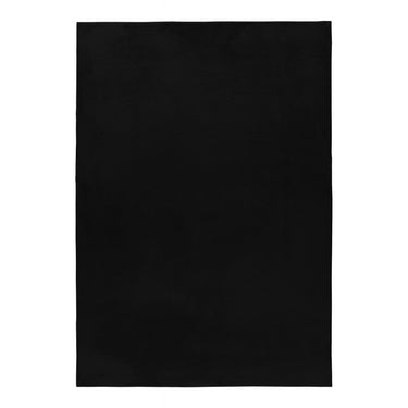 Pouffy Plys Tæppe - 5100 Sort