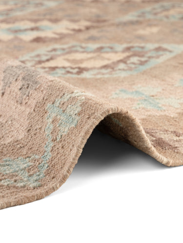 Kamal Afgansk Kelim Tæppe - 106243 Beige