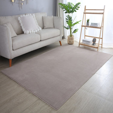 Sky Ensfarvet Tæppe - 5400 Beige