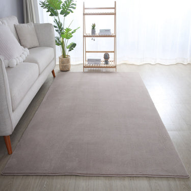 Sky Ensfarvet Tæppe - 5400 Beige