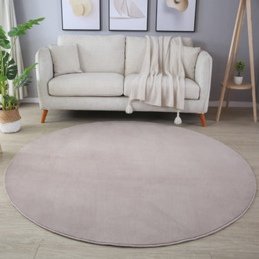 Sky Ensfarvet Tæppe - 5400 Beige