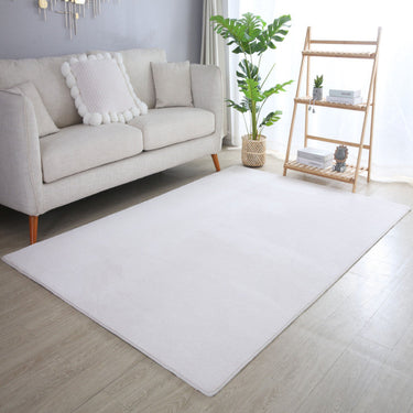 Sky Ensfarvet Tæppe - 5400 Creme
