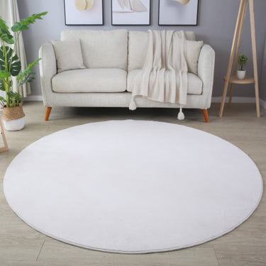 Sky Ensfarvet Tæppe - 5400 Creme