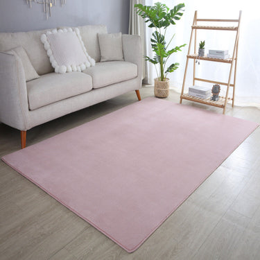 Sky Ensfarvet Tæppe - 5400 Rose