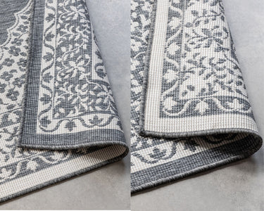 Elle Decoration - Gemini Vendbart Inde/Ude Tæppe - 106023 Sølv