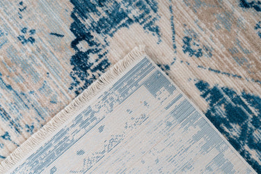Baroque Tæppe - 525 Creme/Blå