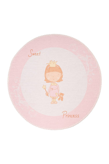 Bambini Tæppe - 325 Rosa (Rundt)