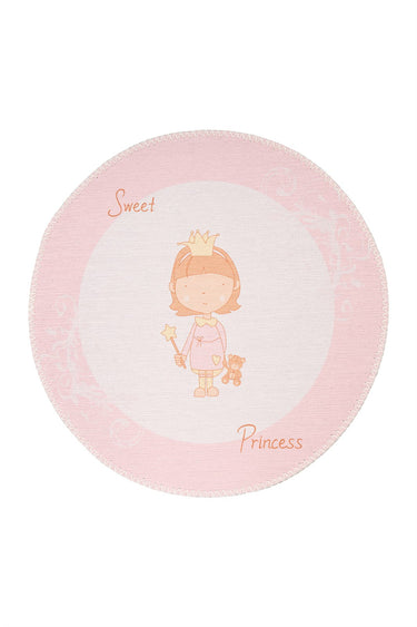 Bambini Tæppe - 325 Rosa (Rundt)