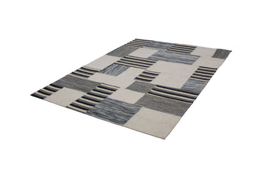 Liana Patchwork Uldtæppe - 212 Naturlig