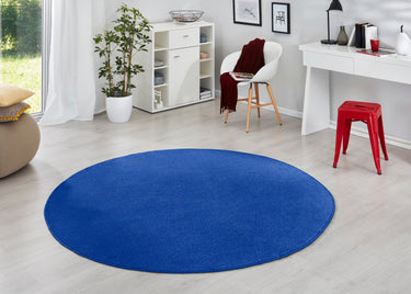 Fancy Tæppe - 103007 Blå (Rundt)