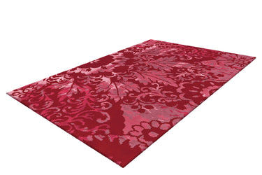 Satin Uldtæppe - 8061 Rød
