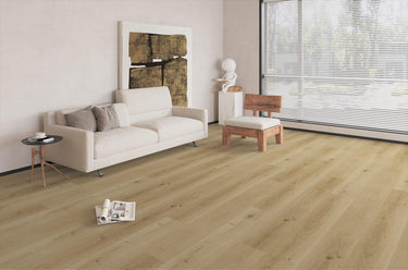 Elite LARGE  Planker Vinylgulv Med Korkbagside - Lys Natur 185