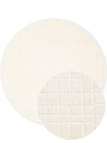 Villeroy&Boch 1890 Uldtæppe - Kenso Creme (Rundt)