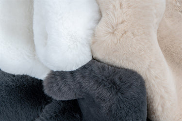 Rabbit Sheepskin Tæppe - 225 Antracit