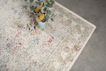 Excellence Tæppe  - Beige Green Multi