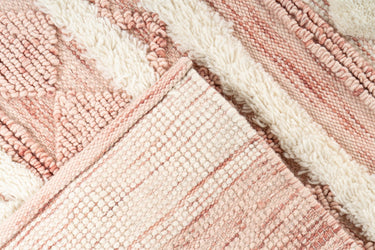 Bohist Uldtæppe - 225 Rosa/Creme