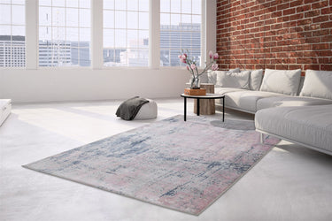 Ocean Vintage Viscose Tæppe - 400 Lyserød