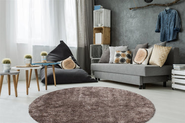 Diamond Rya Tæppe - 725 Taupe (Rundt)