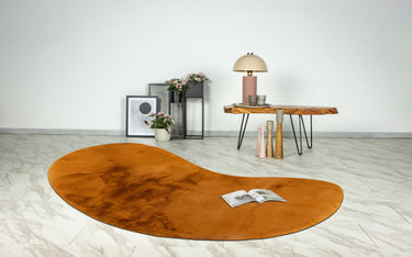Heaven Dråbeformet Plys tæppe - 900 Amber