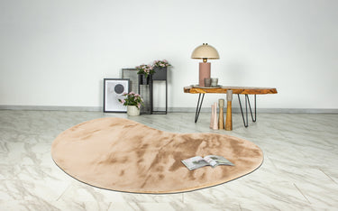 Heaven Dråbeformet Plys tæppe - 900 Beige
