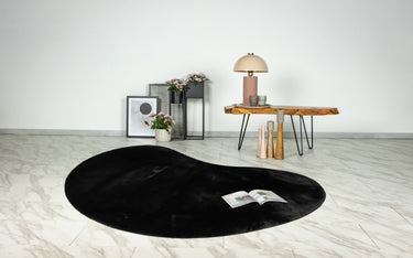 Heaven Dråbeformet Plys tæppe - 900 Black