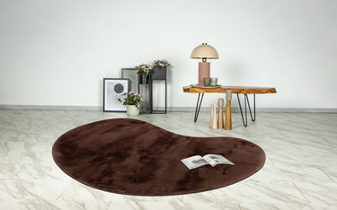 Heaven Dråbeformet Plys tæppe - 900 Dark Taupe